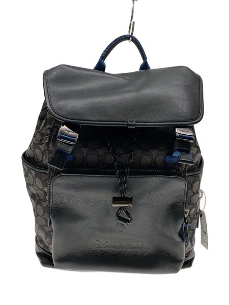 COACH(コーチ) / リーグ・フラップ・バックパック_シグネチャー/--/BLK 