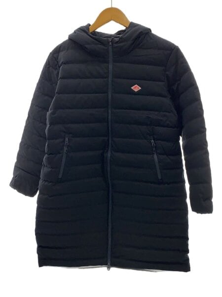 DANTON ネイビー フード付きコート DANTON ファー付き ロングダウン