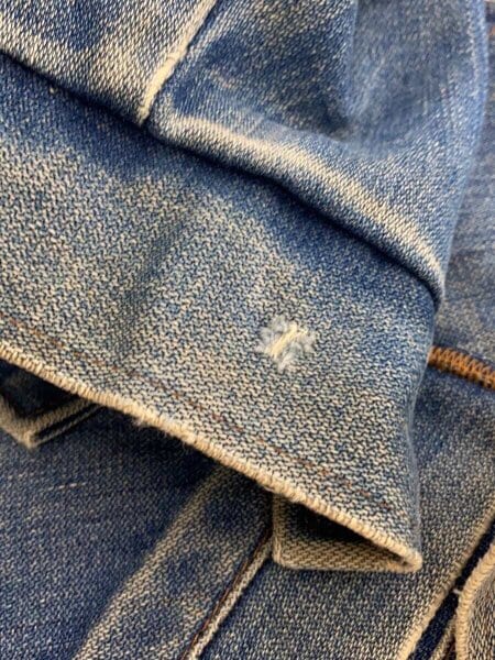 WRANGLER(ラングラー) / 70s/黒タグ/USA製/デニムボアジャケット/L