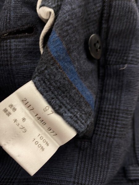 BEAMS F ビームスエフ セットアップ スーツ ネイビー チェック ウール BEAMS F ビームスエフ セットアップ スーツ ネイビー チェック