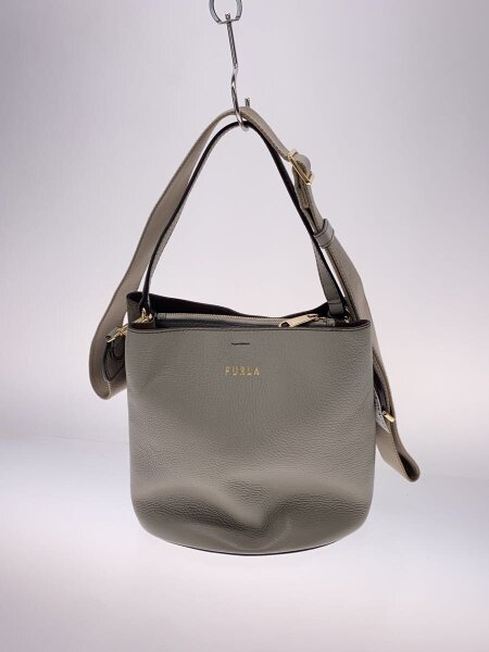 FURLA / Danae S Bucket Bag/ショルダーバッグ/レザー/GRY/バケツ FURLA(フルラ) / Danae S Bucket Bag/ショルダーバッグ/レザー/GRY