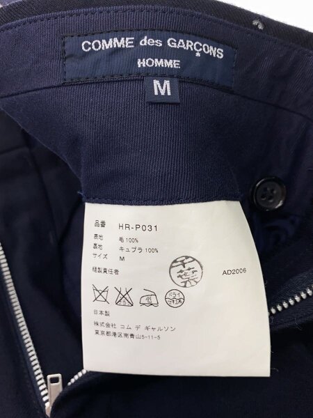 COMME des GARCONS HOMME / スラックスパンツ/M/ウール/NVY/HR-P031 COMME des GARCONS HOMME(コムデギャルソンオム) / スラックスパンツ/M