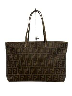 FENDI(フェンディ) / OLD/ペカン/トートバッグ/レザー/KHK/ストライプ