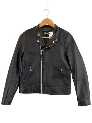 ★Schott ショットシングルレザーライダースジャケット681サイズ38★ Schott(ショット) / 681/裏地ブランケット/シングルライダース