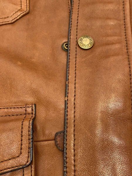 COACH レザーブルゾン L COACH(コーチ) / レザージャケット・ブルゾン/L/レザー/BRW// | 古着の