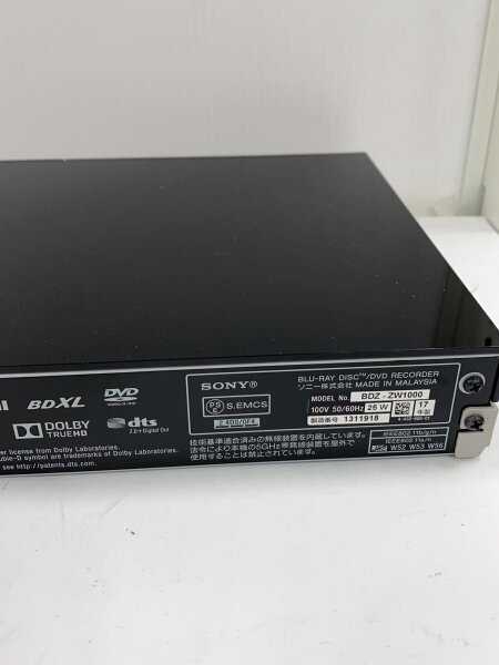 SONY(ソニー) / ブルーレイレコーダー BDZ-ZW1000// | 中古品の販売
