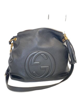 GUCCI(グッチ) / ハーフムーンホーボーバッグ_GUCCIプリント/レザー