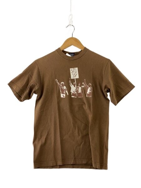 STUSSY(ステューシー) / 00s/紺タグ/デモT/Tシャツ/S/コットン/BRW