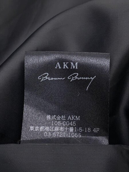 AKM(エイケイエム) / ダウンベスト/L/ポリエステル/BLK/総柄/SX007