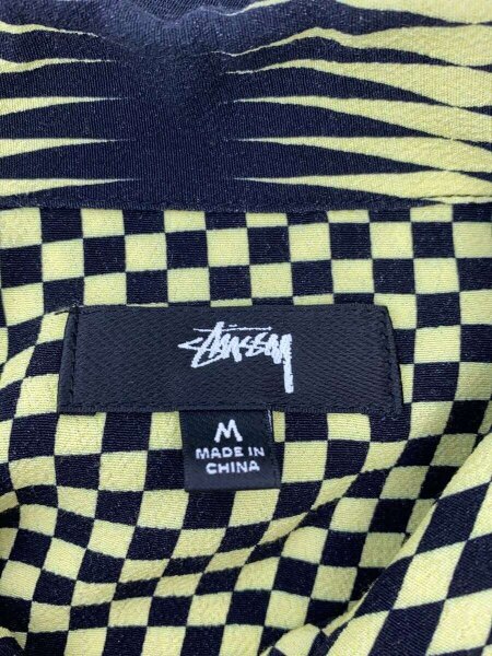 STUSSY / 半袖シャツ/M/レーヨン/YLW/総柄/1110165 STUSSY(ステューシー) / 半袖シャツ/M/レーヨン/YLW/総柄/1110165
