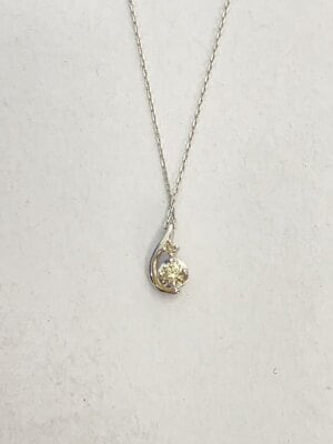 4℃(ヨンドシー) / ネックレス/SILVER/ジルコニア/SLV/トップ有