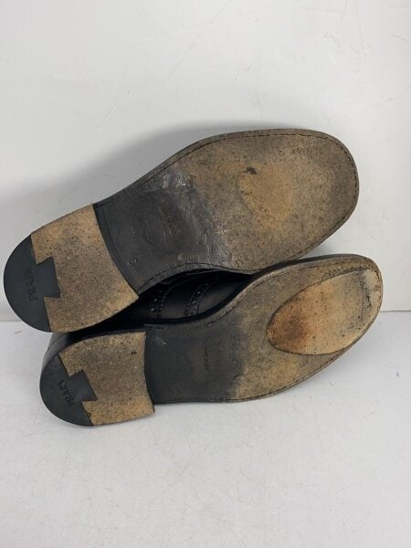 PRADA(プラダ) / ドレスシューズ/UK6/BLK/レザー/ウィングチップ