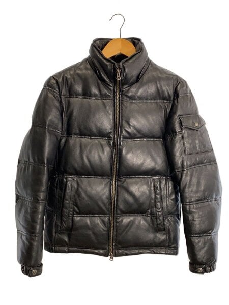 ダウンジャケット JACK ROSE(ジャックローズ) / ダウンジャケット/2/レザー/BLK/無地