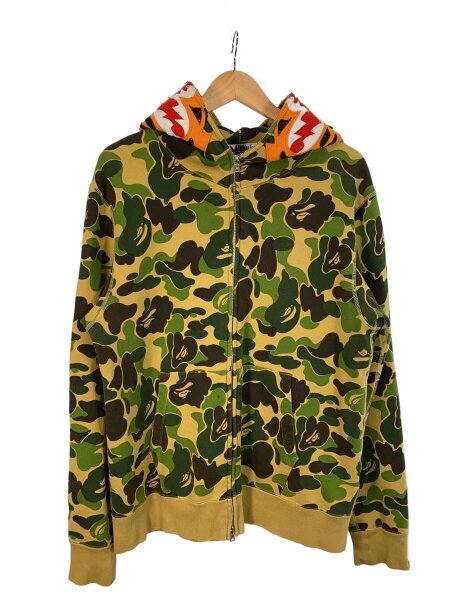 A BATHING APE  ジップパーカー L コットン カモフラ A BATHING APE(アベイシングエイプ) / ジップパーカー/L/コットン/GRN