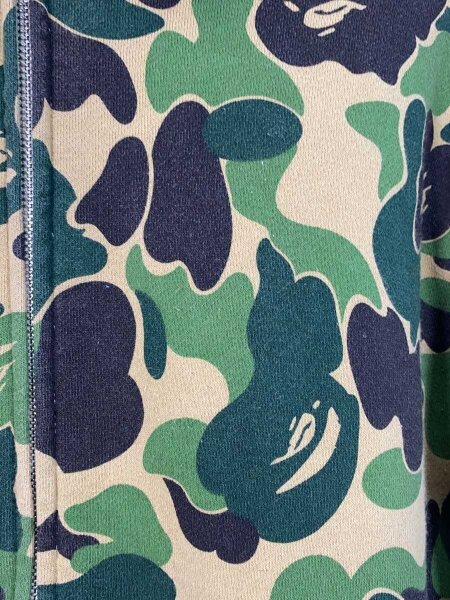 A BATHING APE(アベイシングエイプ) / ジップパーカー/L/コットン/GRN