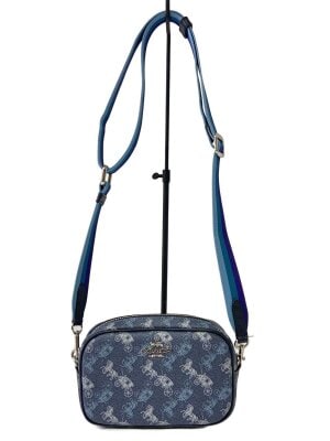 COACH(コーチ) / ショルダーバッグ_オールレザー/レザー/ブルー/無地