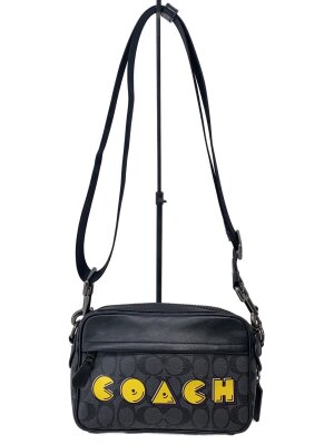 COACH(コーチ) / シグネチャーショルダーバッグ/PVC/BLK/総柄/F54788