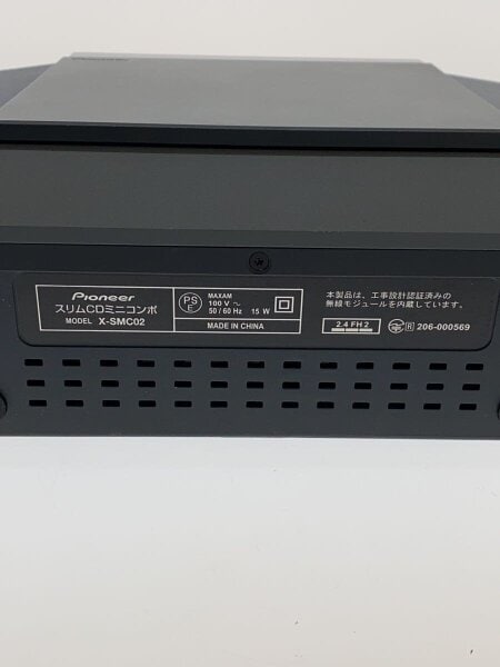 パイオニア スリム CD ミニコンポ X-SMC02 BLACK 越智様専用