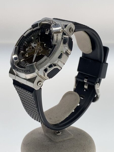 CASIO / クォーツ腕時計_G-SHOCK/デジアナ/ラバー/SLV/BLK/SS CASIO(カシオ) / クォーツ腕時計_G-SHOCK/デジアナ/ラバー/SLV/BLK/SS