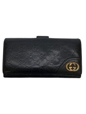GUCCI(グッチ) / 長財布_ヴィンテージロゴ/レザー/BLK/メンズ | 中古品