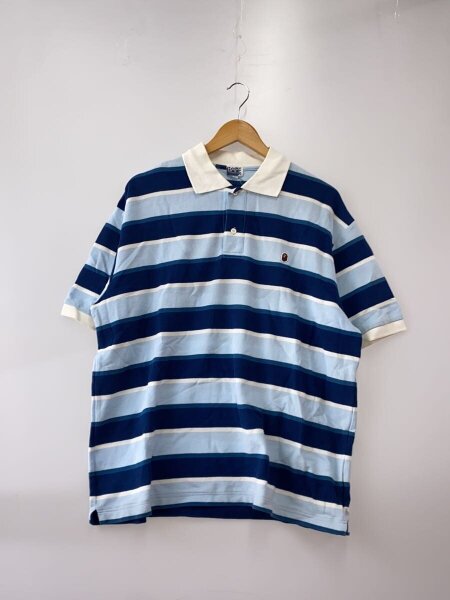 A BATHING APE(アベイシングエイプ) / ポロシャツ/XL/コットン/BLU 
