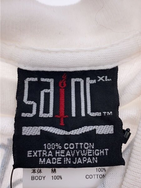 SAINT MICHAEL(セントマイケル) / Tシャツ/XL/コットン/WHT/SM-MK8