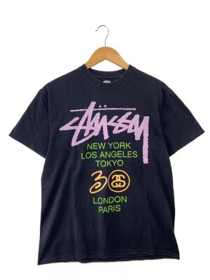 STUSSY(ステューシー) / 90S/Tシャツ/M/コットン/BLK/MADE IN USA