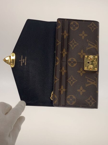 LOUIS VUITTON / ポルト・フォイユ・パラス_トリヨン_モノグラム・キャンバス/PVC/BRW/総柄/M58415 LOUIS VUITTON(ルイヴィトン) / ポルト・フォイユ・パラス_トリヨン_