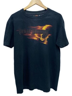HARLEY DAVIDSON(ハーレーダヴィッドソン) / Tシャツ/--/コットン/BLK