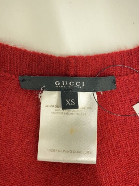 GUCCI(グッチ) / ニット・セーター(薄手)/XS/カシミア/RED/無地 | 古着