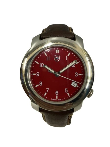 VICTORINOX(ビクトリノックス) / 腕時計/アナログ/レザー/RED/BRW/V7 