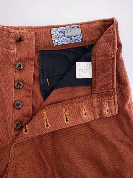 KENZO JEANS / 90s/archive/北斎タグ/スラックスパンツ/76/コットン/BRW// KENZO JEANS(ケンゾージーンズ) / 90s/archive/北斎タグ/スラックス