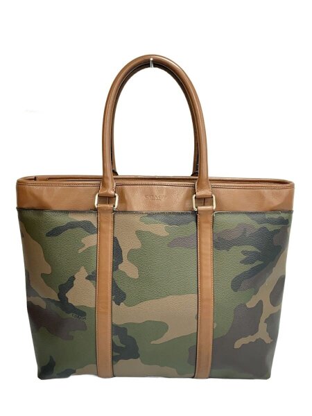 COACH(コーチ) / トートバッグ/レザー/KHK/カモフラ/F55137 | 中古品の 