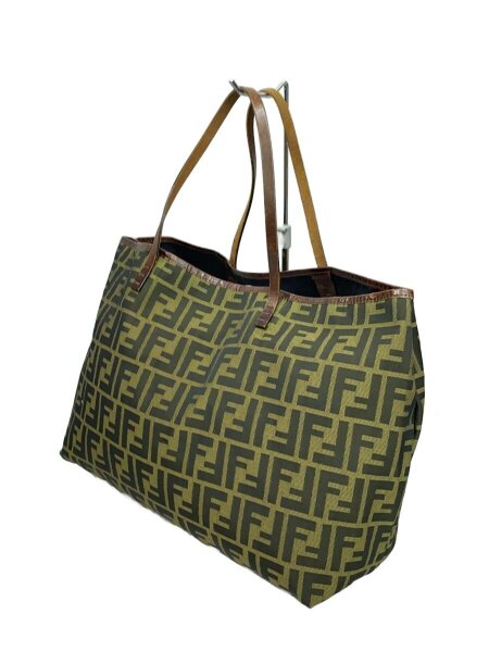 FENDI(フェンディ) / ズッカ柄/ロゴ/型押し/トートバッグ/--/BRW/総柄 