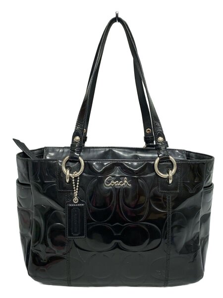COACH(コーチ) / ショルダーバッグ/エナメル/BLK/無地/D1149-F17728 