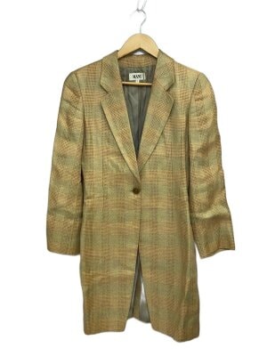 yuta matsuoka/エスニックコート/3/リネン/BEG/ストライプ yuta matsuoka⁄エスニックコート⁄3⁄リネン⁄BEG⁄ストライプ