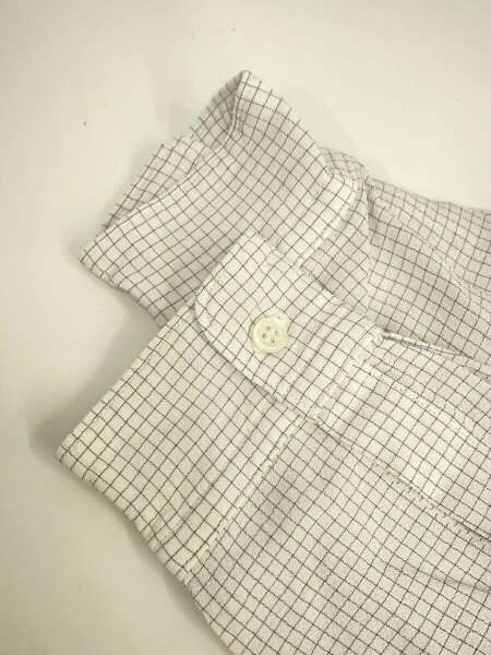 Y’s for men / 長袖シャツ/M/レーヨン/WHT/チェック/MO-B02-202 Y's for men(ワイズフォーメン) / 長袖シャツ/M/レーヨン/WHT/チェック