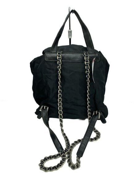 プラダ　ナイロン　チェーン　リュック PRADA(プラダ) / チェーンナイロンリュック/ナイロン/BLK | 中古品の