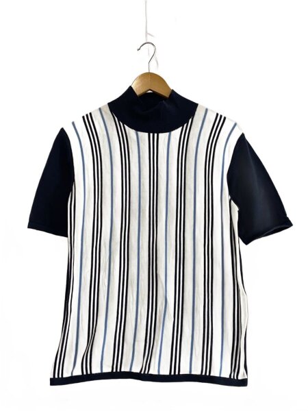 BURBERRY BLACK LABEL - Burberry Black Label(バーバリーブラックレーベル) 半袖セーター サイズ2 M レディース美品  - 黒 BURBERRY BLACK LABEL(バーバリーブラックレーベル) / 半袖ニット
