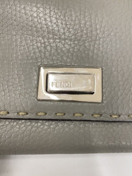 FENDI(フェンディ) / ピーカブー/長財布/レザー/GRY/レディース | 中古 