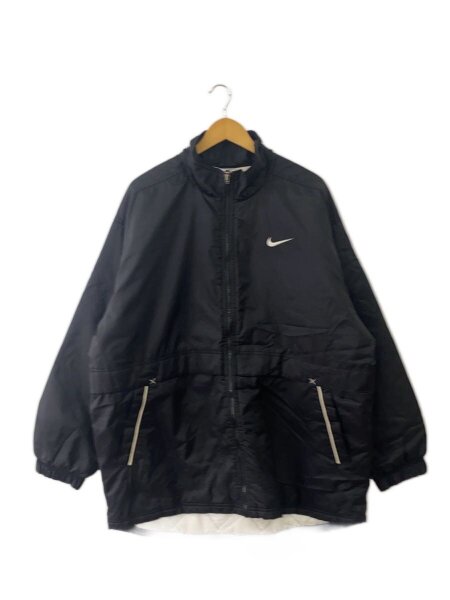 90s nike ナイキ古着 nikeナイロンジャケット 黒 90s 銀タグ ナイキ