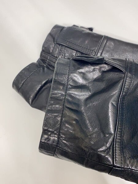 WIND ARMOR(ウィンドアーマー) / レザーハーフコート/LL/レザー/BLK