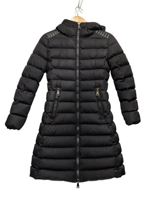 MONCLER(モンクレール) / ロングダウンジャケット/0/ナイロン/BLK/無地