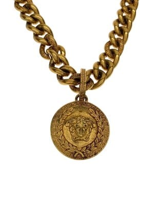 【中古美品】ヴェルサーチ Versace クリスタル ラ メドゥーサ ネックレス ラ メドゥーサ クリスタル ネックレス | VERSACE JP
