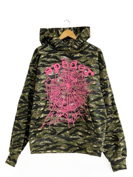 Sp5der(スパイダー) / OG Web V2 Tiger Camo/パーカー/M/コットン/GRN 