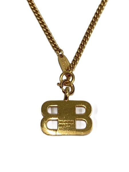 BALENCIAGA(バレンシアガ) / BBロゴ/チェーンネックレス/--/GLD/トップ