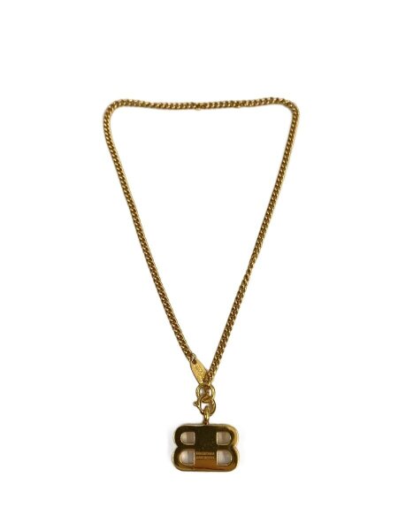 BALENCIAGA(バレンシアガ) / BBロゴ/チェーンネックレス/--/GLD/トップ