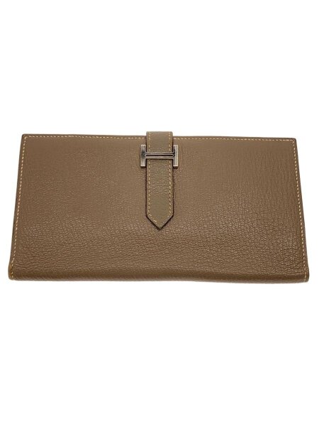 HERMES(エルメス) / ベアン/長財布/レザー/BEG/レディース | 中古品の 