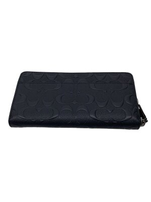 COACH(コーチ) / ダブルジップ/長財布_シグネチャー/キャンバス/BLK/総