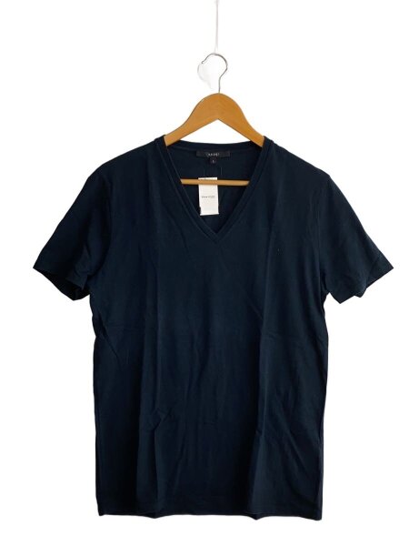 GUCCI(グッチ) / バックロゴプリントVネックTシャツ/L/コットン/GRY 